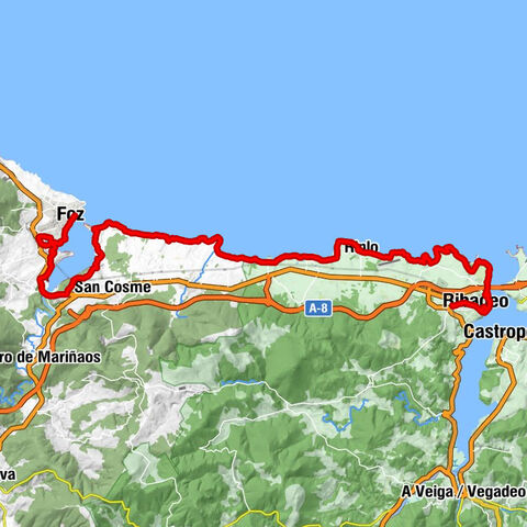 Ribadeo - Capela de San Miguel - Capela de San Bartolomeu - Foz