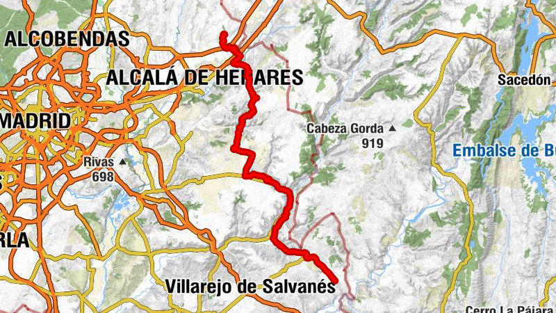 Estremera - La Besana - Villalbilla - Meco