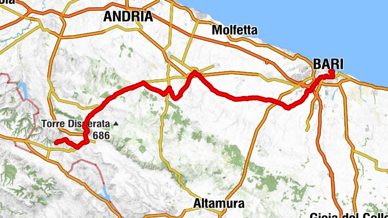 Bari Centrale (FT) - Santuario della Madonna delle Grazie - Chiesa di San Domenico - Spinazzola