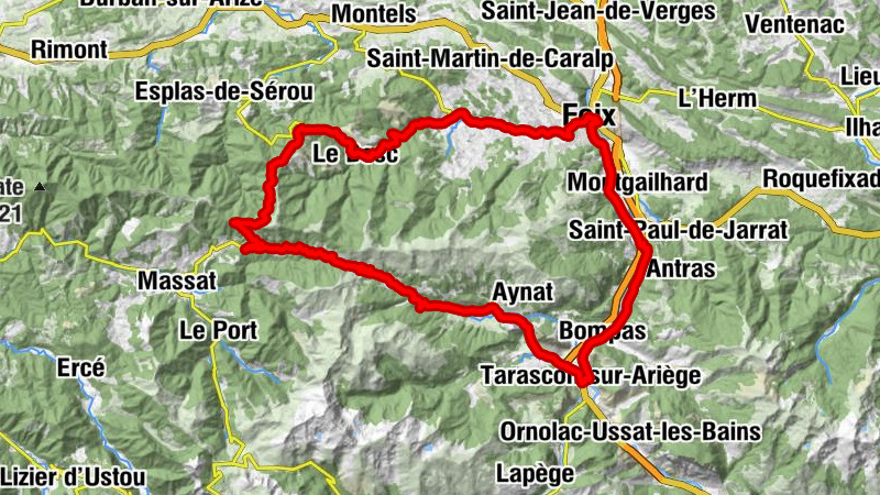 Foix - Église Sainte-Madeleine - Église Saint-Blaise - Abbatiale Saint-Volusien