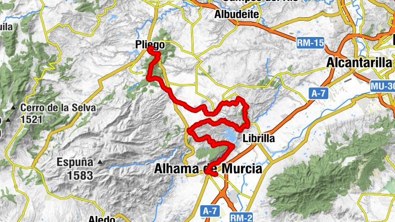 Alhama de Murcia - Iglesia de San Lázaro Obispo - Cerro de la Atalaya - Pliego