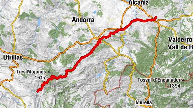 Antigua Estación de Valdeagorfa - Collado del Herrero - Collado de la Torda - Aliaga