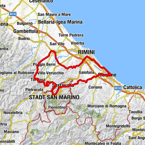 Riccione - Monte Ventoso - Pieve di San Salvatore