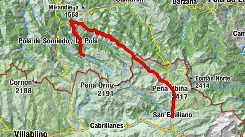 El Vaḷḷe - Veigas - La Falguera - San Emiliano