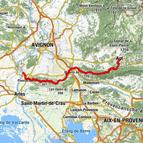 Apt - Buoux - Tour de guet des Baux - Tarascon