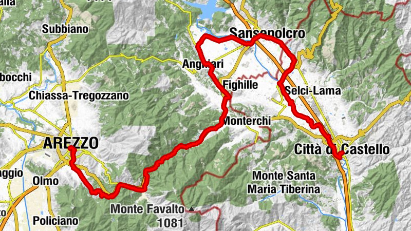 Arezzo - Chiesa di Santo Stefano - Chiesa di Santa Maria dei Servi - Città di Castello