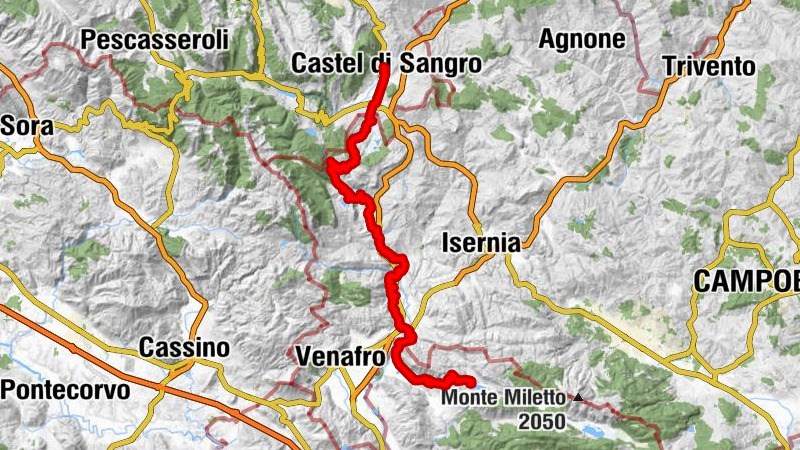 Castel di Sangro - Montenero Val Cocchiara - Botte 40 - Gallo Matese