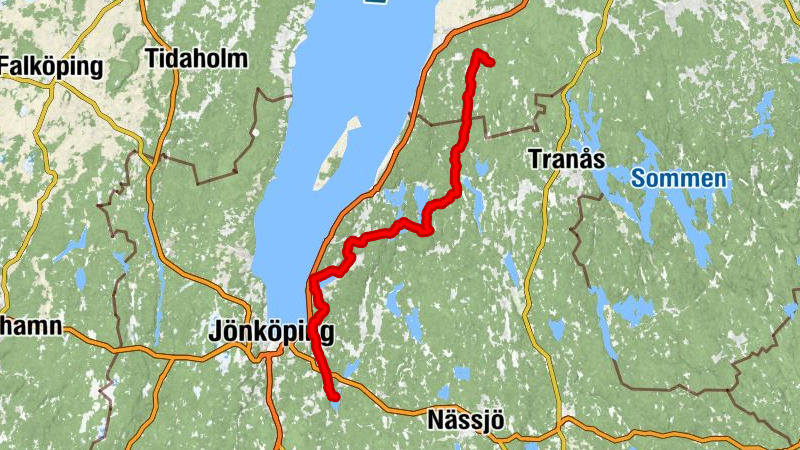 Tenhult - Adelövs kyrka - Topphultabacken - Bonderyd