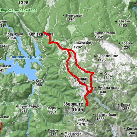 Коњска Река - Код Бана - Црква светог кнеза Лазара - Збориште