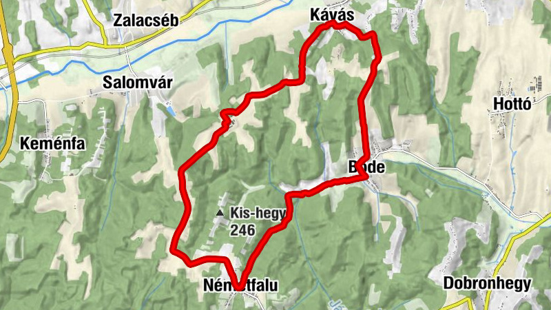 Kávás - Németfalu - Iskolakápolna - Szent György misézőhely