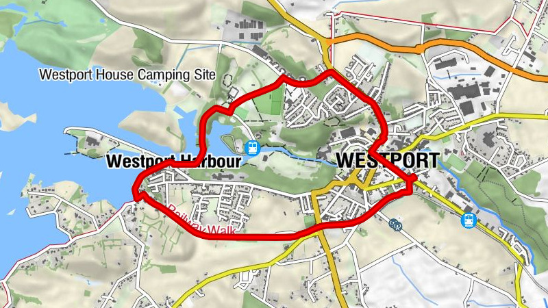 Cloonmonad - Westport Harbour - Holy Trinity Church - Westport