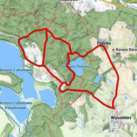 Lubiatowo - Wyszebórz - Policko