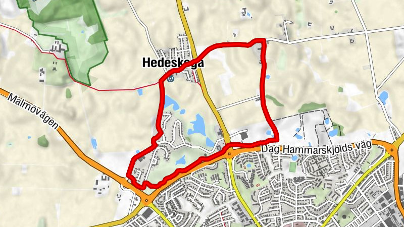 Ystads kommun - Källesjö - Hedeskoga kyrka - Ystad