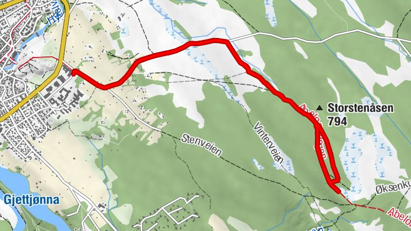 Røros - Storstenåsen - Småhagan