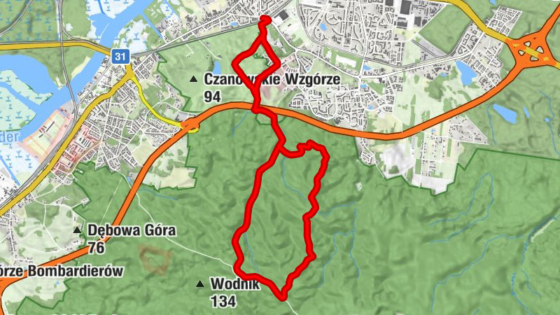 Barnucin - Starków - Przełęcz Trzech Braci - Bukowiec