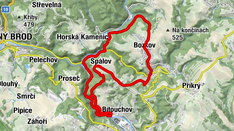 Bítouchov - Pod Spálovem - Spálov - kostel Navštívení Panny Marie