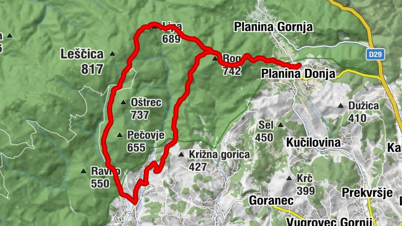 kapela svetog Jurja - Strmina - Rog - Lipa