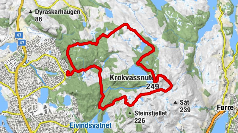 Haugesund - Presten - Krokvassnuten