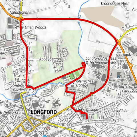 Deanscurragh - Longford Methodist Church - St. John's Church - Longford