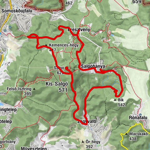 Salgóbánya - Bik - Salgó - Szent István király-templom