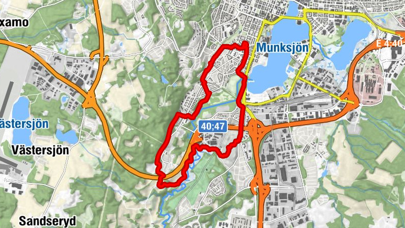 Söder - Munksjöstaden - Lurakulle - Jönköping