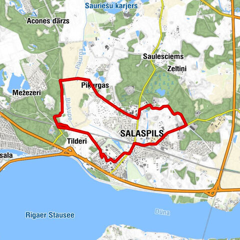 Salaspils - Tilderi - Piķurgas