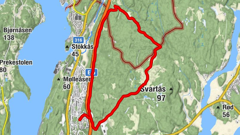 Moss - Skredderåsen - Åvangen