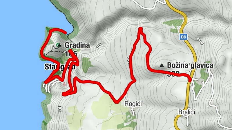 Starigrad - Rogići - Sv. Jakov Apostol - Sv. Frana