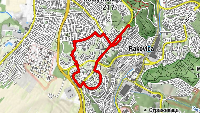 Церак - Церак Виногради - Скојевско насеље - Филмски град