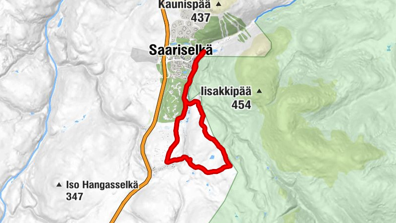 Kelo-ojan kullankaivajan tupa - Karvaselkä päivätupa - Saariselkä - Prospektorin kämppä päivätupa