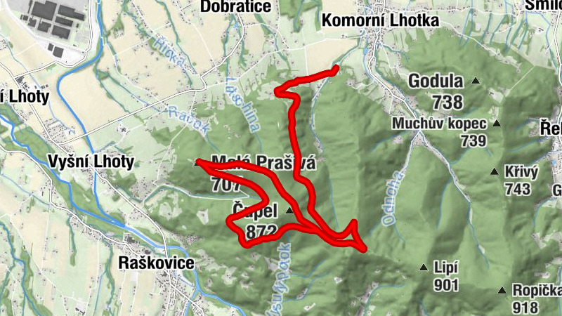 Kyčera - Čupel - Prašivá - Malá Prašivá