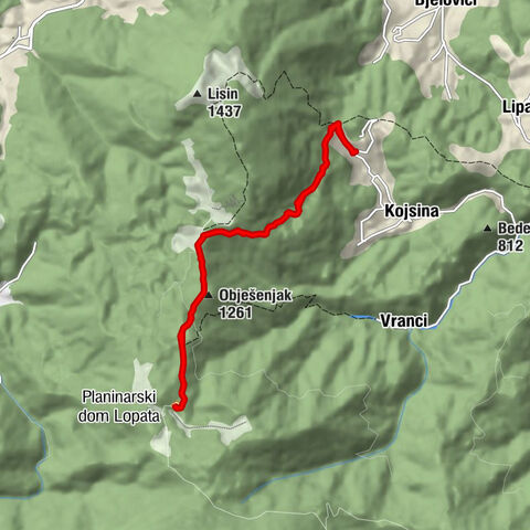 Općina Kreševo - Obješenjak - Planinarski dom Lopata