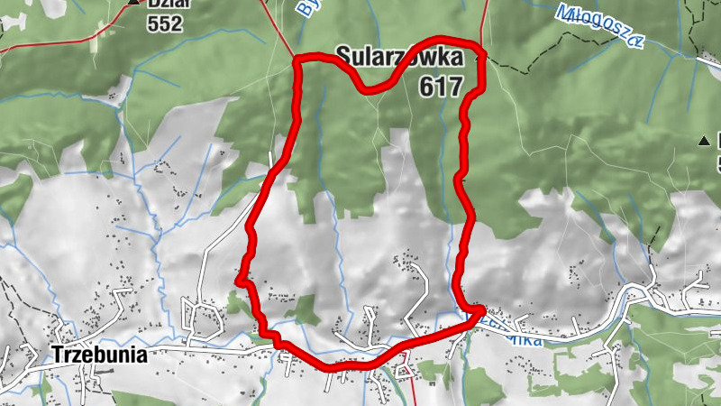 Ogrody - Sularzówka - Dziubkowa - Jeleniowo