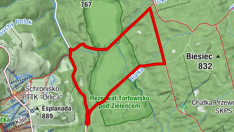 Szczytna - Zusammen Platz - Skrót