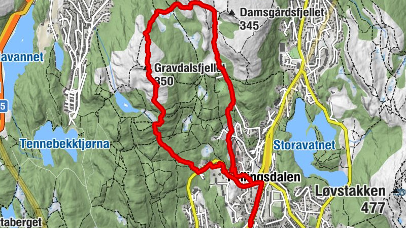 Fyllingsdalen - Metodistkirken i Fyllingsdalen - Gravdalsfjellet - Bergen