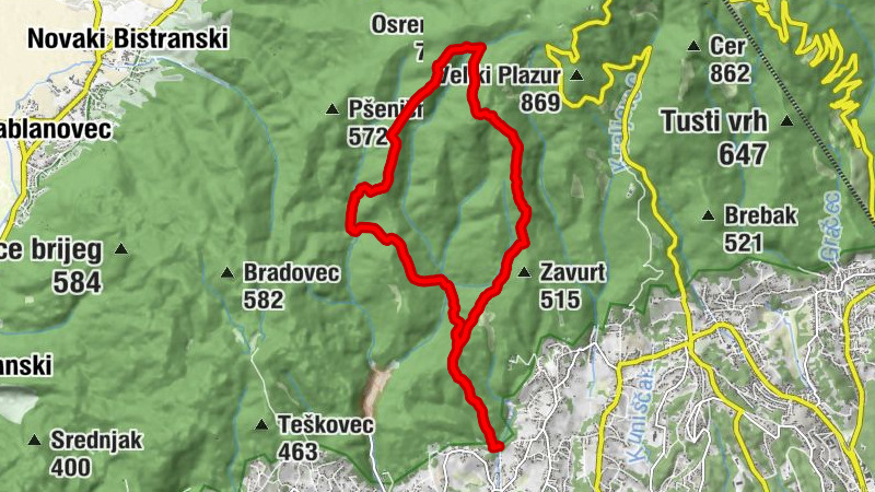 Zagreb - Krvarić - Risnjak - Slap Sopot