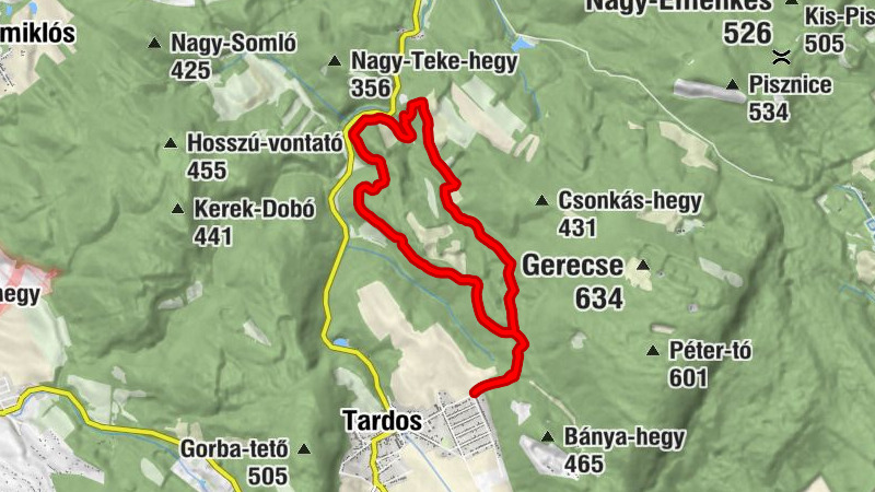 Tardos - Fekete-hegy