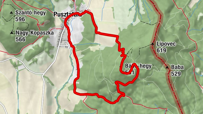 Amália Bisztró - Református templom - Pusztafalu - Bába-hegy