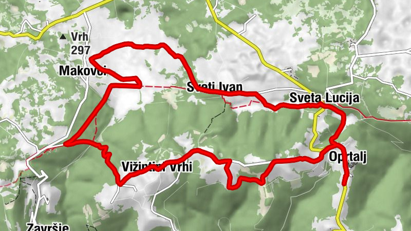 Konoba Oprtalj - Sveta Marija - Sveti Leonard - Crkva Sv. Lucije