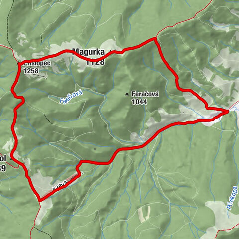 Lomná - Magurka - Príslopec - Hruštín