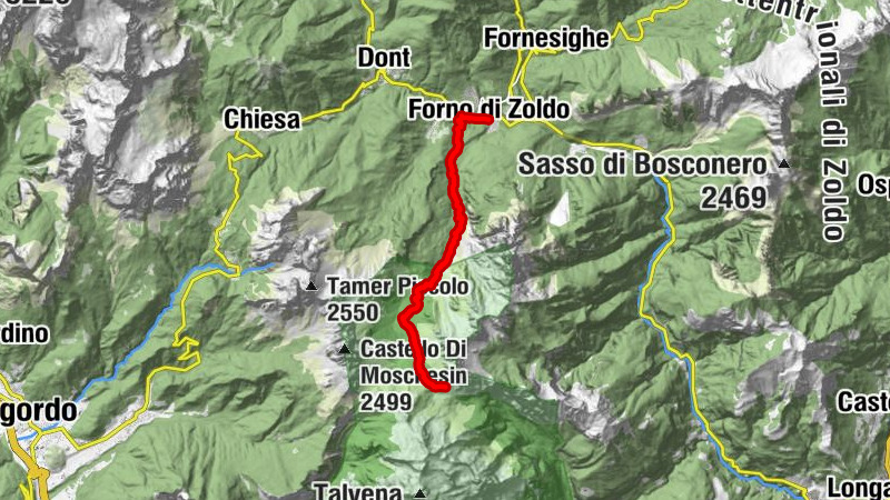 AVDB - Étape 1 : Forno di Zoldo - Rif. Pramperet