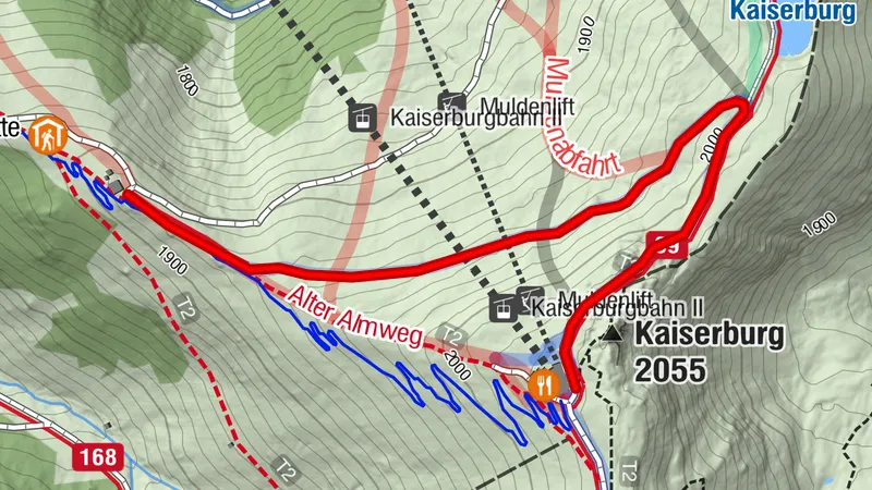 Accès à Kaiserburg & Flow Country Trail | Tour NOCKBIKE n° 51