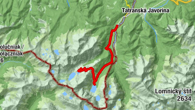 Trasa w jedną stronę dolina 5 stawów powrót