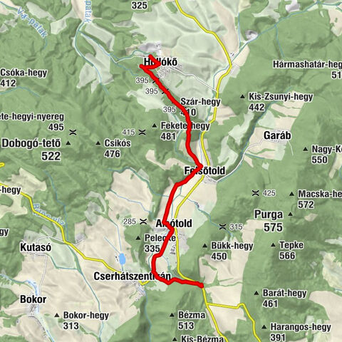 OKT-104 Hollókő - Bableves csárda 11 km