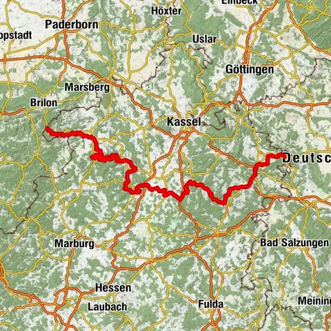 Hessischer Radfernweg R5 - Eder-Fulda-Werra