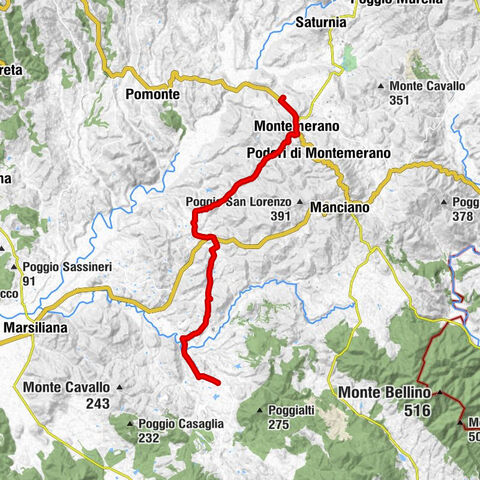 Von Montemerano nach Vallerana bei Capalbio #Ll2ROM_E079