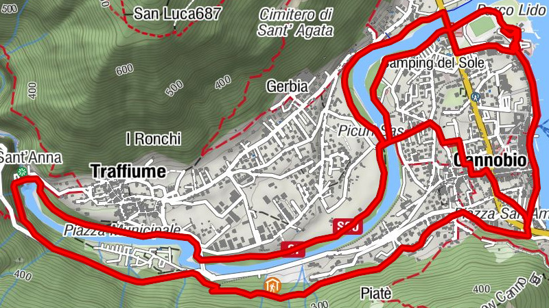 Du bord du lac de Cannobio au ravin de Sant'Anna