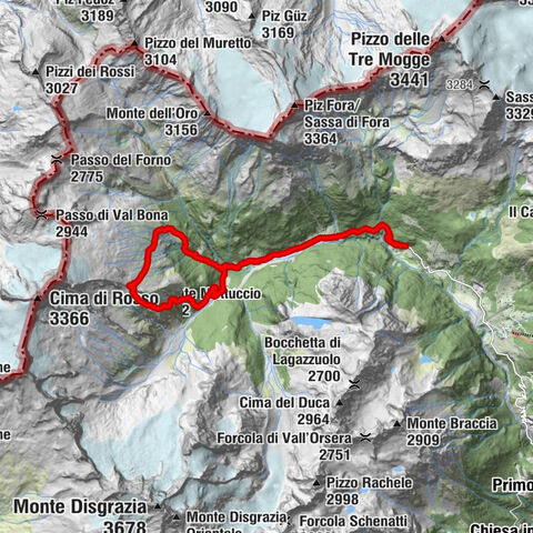Chiareggio-rifugio grande camerini