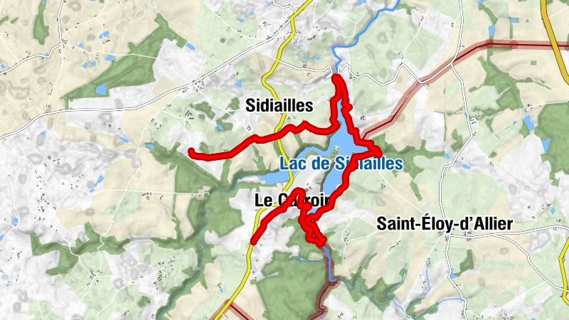 Dérivation par le lac de Sidiailles