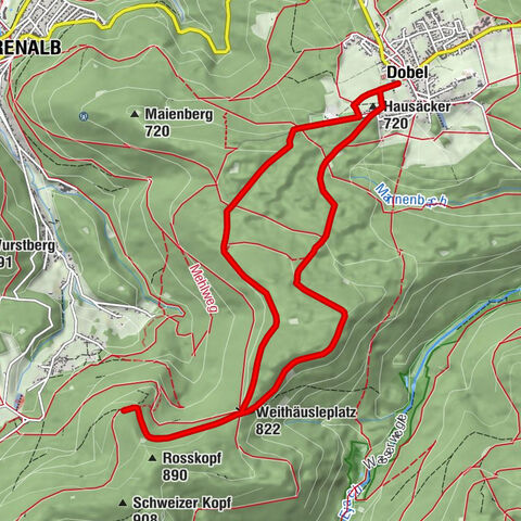 Parcours en altitude de Dobel